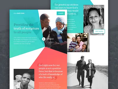 IllumiNations Homepage bible gradient homepage landing page nonprofit