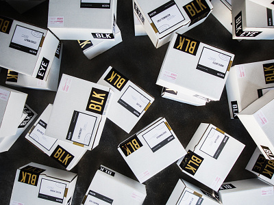 Shipping Box black and gold black and white branding liquor media kit minimal packaging shipping shipping box stickers typography