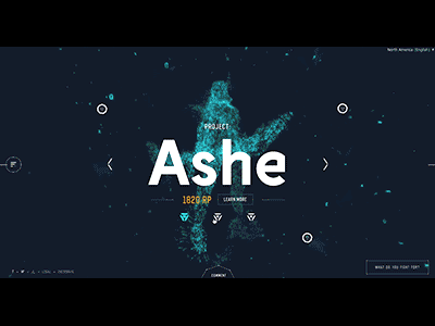 Project Disruption design game interactive particles promotion ui ux website