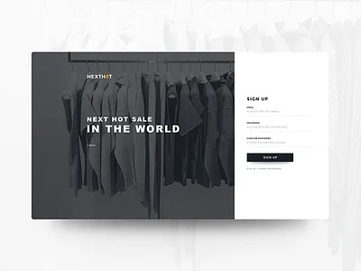 Sign up web redesign ui ux web