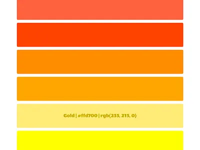 Sunrise color names colors css git github html jekyll palette rainbow scss sunrise sunset