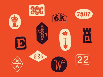 Gold Marks bullion gold handmade history icons symbology