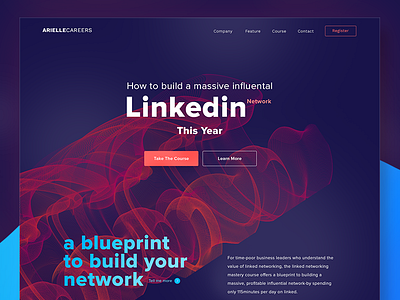 Ndribbbling blueprint business career course influence linkedin network vector