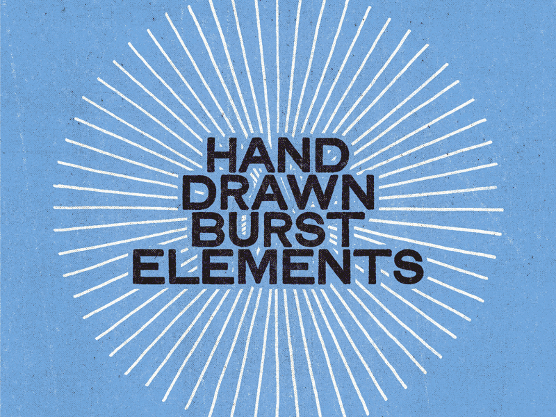 28 hand-drawn burst elements by Simon Hartmann on Dribbble