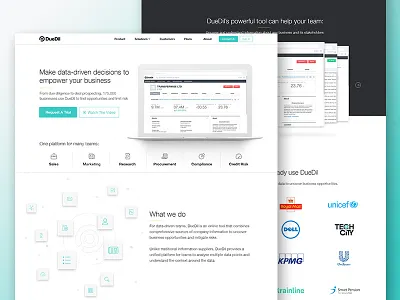 Marketing Site brand identity landing page maketing