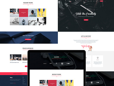 High Creative Free PSD For Corporate Agency 2017 agency blog creative design free new psd studio template trend