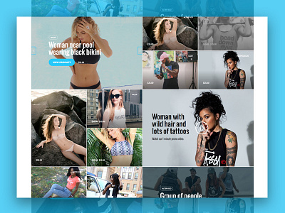 Product Feed Design flat minimal photos products responsive shop webflow