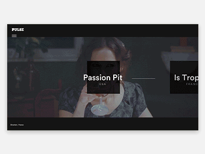 Background Video - Picture in picture on hover WIP animation background video homepage hover interaction picture principle transition video