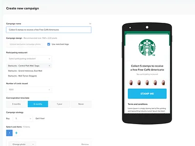 Create campaign campaign form