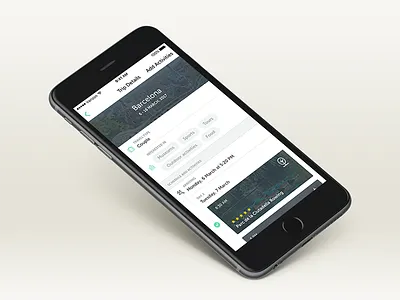 Trip Details & Activities activities barcelona details explore flight interests significant other timeline travel trip