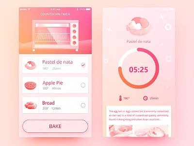 Countdown Timer countdown daily design gui pink timer ui
