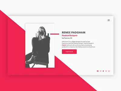 Portfolio Redesign 2k17 designer landing page minimal portfolio redesign ui ux web website