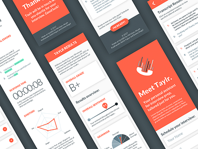 Taylr UI ai app application assistant dashboard hackathon interface interview mobile ui ux web