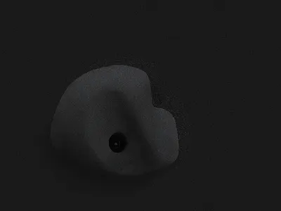 Roc Gyms - Holds and wall texture bouldering branding climbing holds monochrome texture