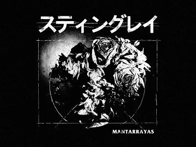 Flores v2 apparel art design mantarrayas merch merch design mexico music punk rock shirt shirt design