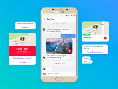 Chat Bot android bot bubbles chat chat bot chatbot clean material messages simple threads ui