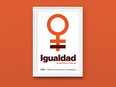 Orange The World – Poster 2 cartel design diseño mexico mexico city neue haas orange poster type typography