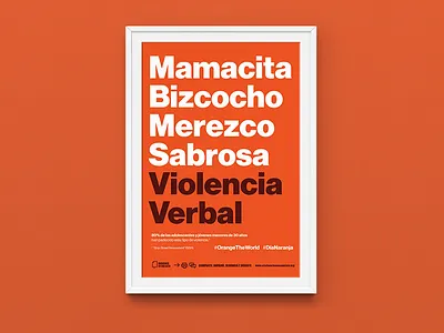 Orange The World – Poster cartel design diseño mexico mexico city neue haas orange poster type typography