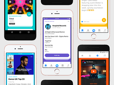 Shazam Discover - iOS & Android android button cards discover ios onboarding search shazam