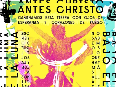 Under the Sun collage design layout typography