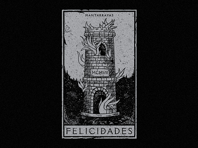 Tarot v2 apparel art design mantarrayas merch merch design mexico music punk rock shirt shirt design