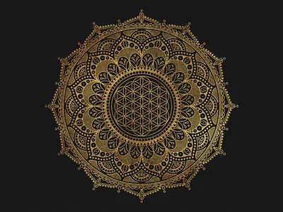 AYC Mandala flower of life lotus lotus flower mandala