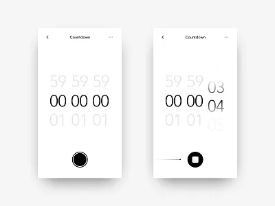 Daily UI Challenge #14 - Countdown Timer app countdown daily dailyui ios minimalistic product timer ui ux