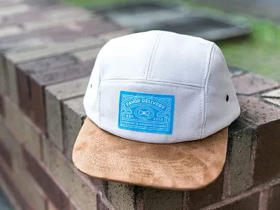 Favor 5-Panel Hat delivery favor hat illustration