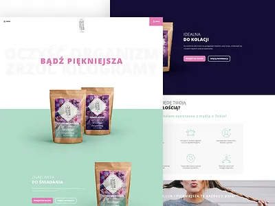 Love Detox Tea - Website interface typography ui ux web webdesign website
