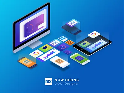 We are hiring! design designer hiring illustration interface isometric job ui ux