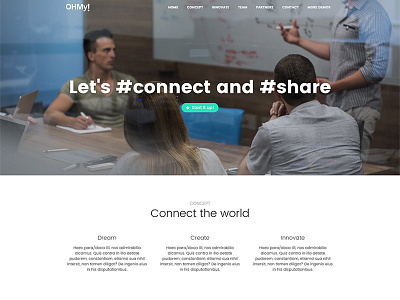 OHMy! Startup theme demo business envato little neko theme themeforest ui ux web design wordpress