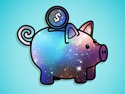 Pridely Cosmo Pig coming soon illustration pig pridely