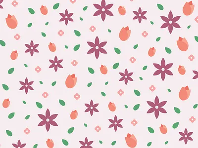 Floral Pattern feminine flat floral flowers pastel pattern
