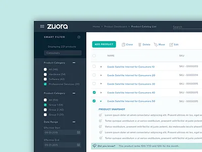 Midnight Dashboard Concept contrast dashboard product design ui ux