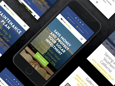 Premier Solar Cleaning Website affinity designer perspective solar panel cleaning ui design ux design website website design website development