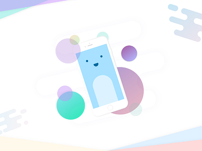 Little mobile phone illustration #Daily android color daily icon illustration iphone