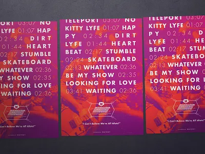 Maadwest Posters band branding graphic design logo pop posters punk rock