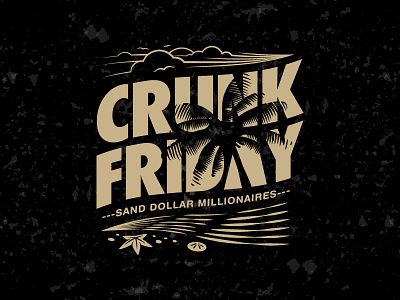 Sand Dollar Millionaires beach crunk illustration lifestyle