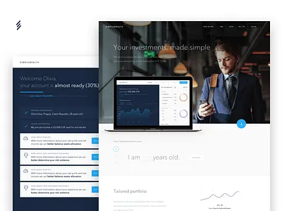 Simplewealth - investment made simple app dashboard finance money simple wealth
