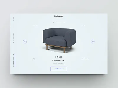 Product showcase vol.1 clean design ecommerce furniture minimal product ui web website