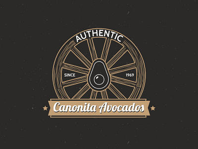 Canonita Avocados Logo affinity designer avocados brand identity design branding hipster logo vintage