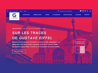 Funny website 🔵🔴 art branding clean design flat gradient landing layout page ui ux web
