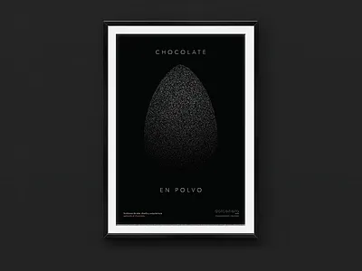 Dolcenero – Poster 2 (Chocolate Powder) avenir black cartel design diseño mexico mexico city poster type typography