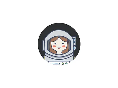 Space Cadet Avatar astronaut avatar girl illustration person self portrait space space cadet