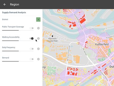 Mobility Analytics analytics map material web