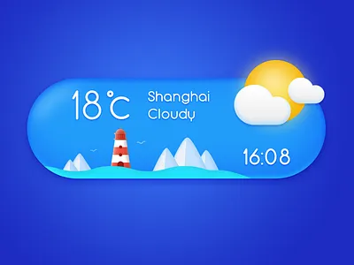 Weather widget blue weather widget