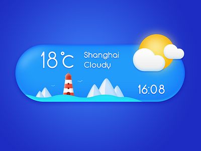 Weather widget blue weather widget
