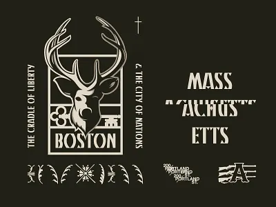 City of Nations boston brendan city deer design gun massachusetts nation prince