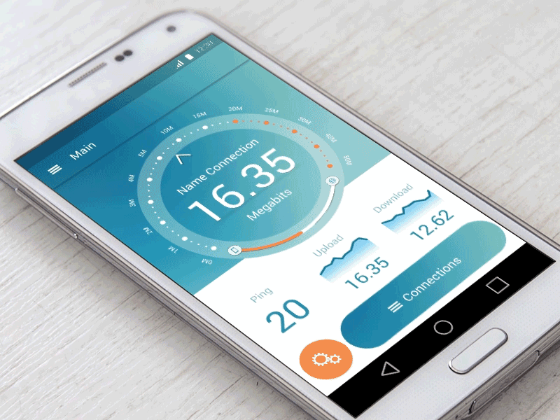 Open App android animation app blue interface ios mobile ui ux