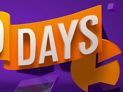 Field Days 2017 Promo 3d c4d cgi field days type typography vector